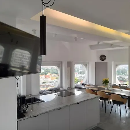 100m2 Penthouse On Of The 1000mb/s, Airc. Wroclaw