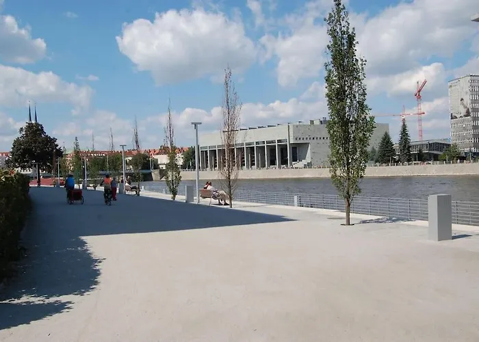 아파트 100m2 Penthouse On Of The 1000mb/s, Airc. 브로츠와프